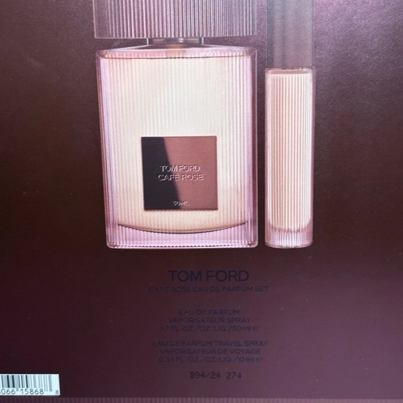 Tom Ford CAFE ROSE Eau De Parfum 2 Pieces Gift Set - 1.7 Oz. + 0.34 Oz.new - Picture 9 of 9